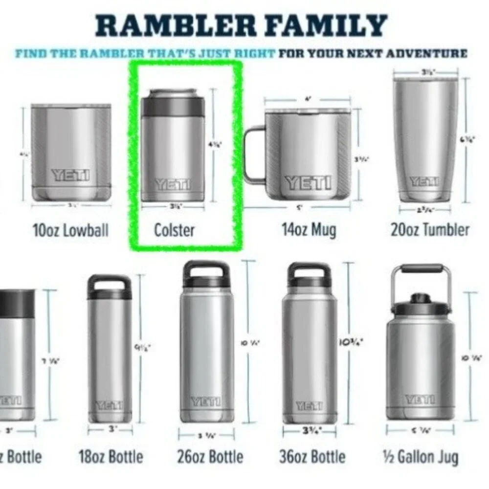 Yeti Rambler Colster White Color Koozie Size12 oz Fits Standard Cans NEW w/ Tags - Picture 3 of 16